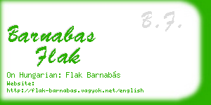 barnabas flak business card